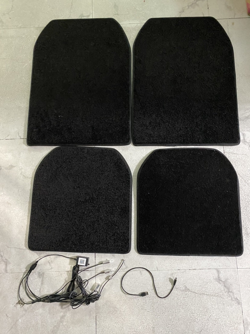 Car Luminous Foot Mat Ambience Light USB