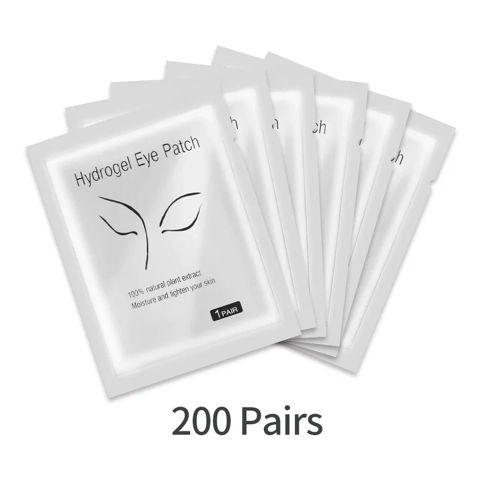 200/300/400 Pairs Hydrogel Eyelash Patches for Extension Lash Lift Makeup Under Gel Eye Patches Pads Eyelash Extension Patch