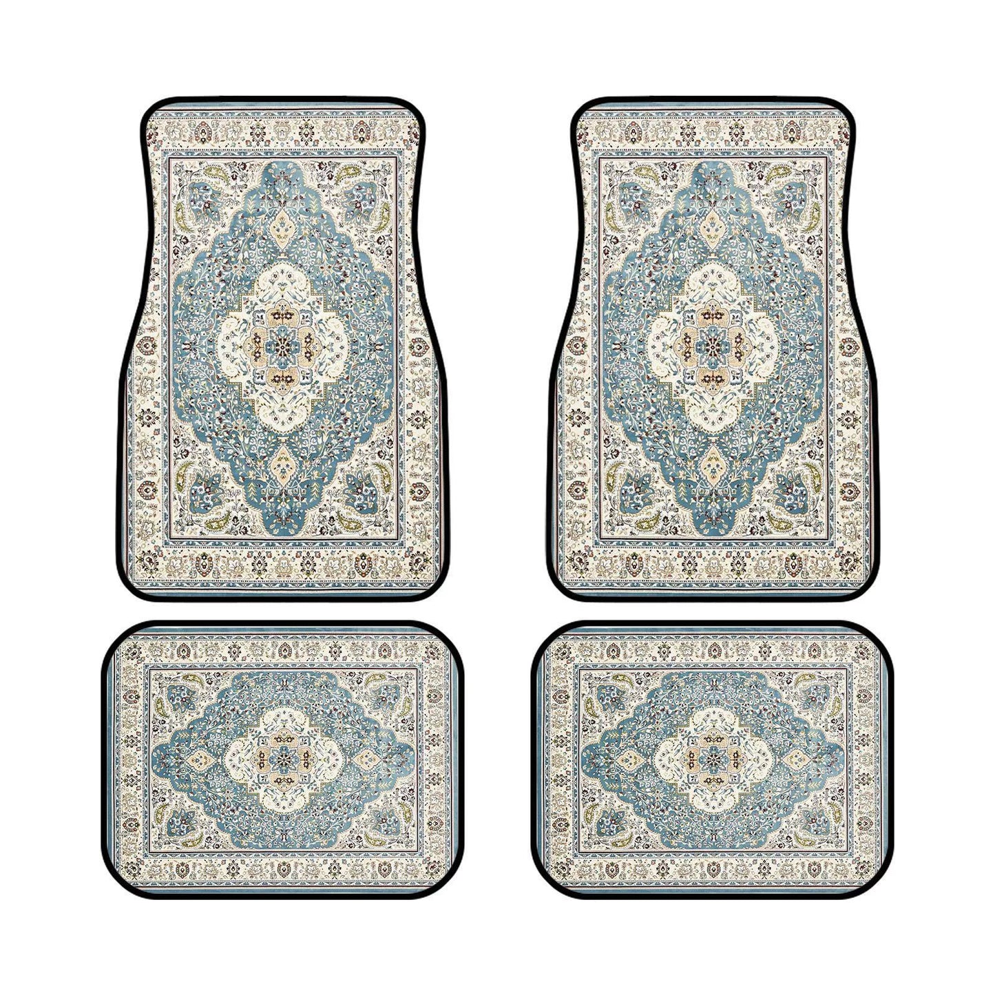 Creative Bohemian Retro Car Foot Mat Set