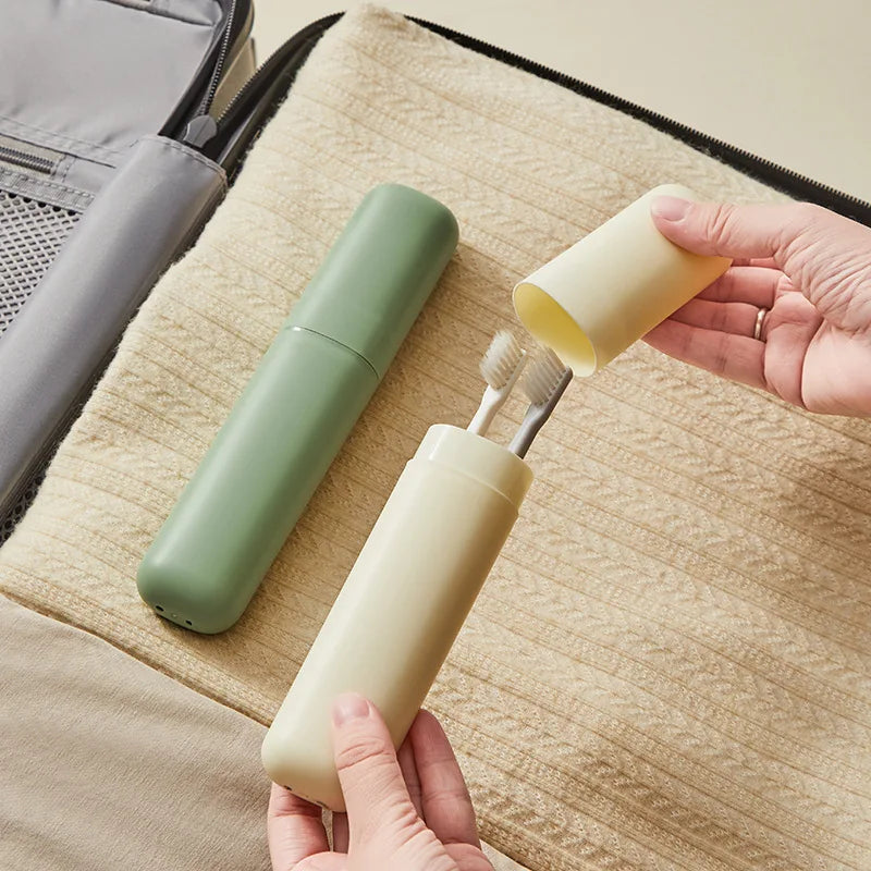 Business Trip Travel Essential Travel Mouthwash Cup Set Portable Toiletries Toothbrush Toothpaste Storage Box Household Tooth Ki