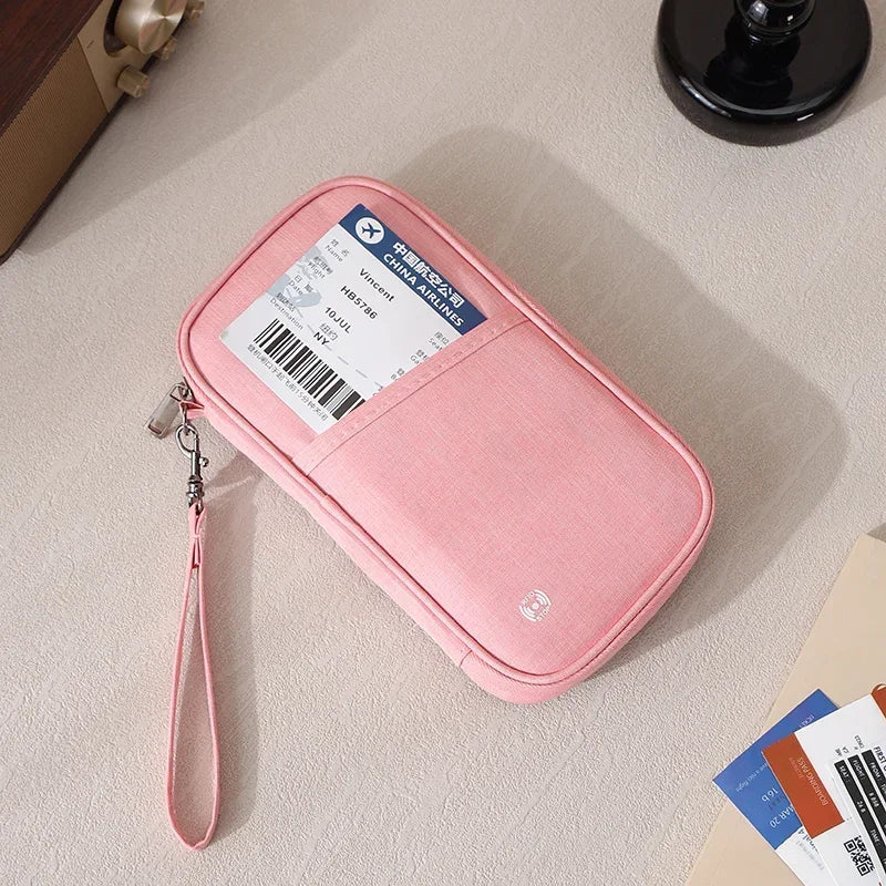 Rfid Blocking Passport Wallet Passport Holder Bag Family Travel Essentials Wallet Document Organizer Credit Cards Case for Trave