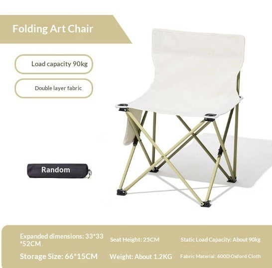 Outdoor Folding Table And Chairseat For Camping Backrests
