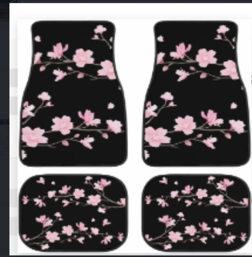 Printed Rubber Car Foot Mat Suit