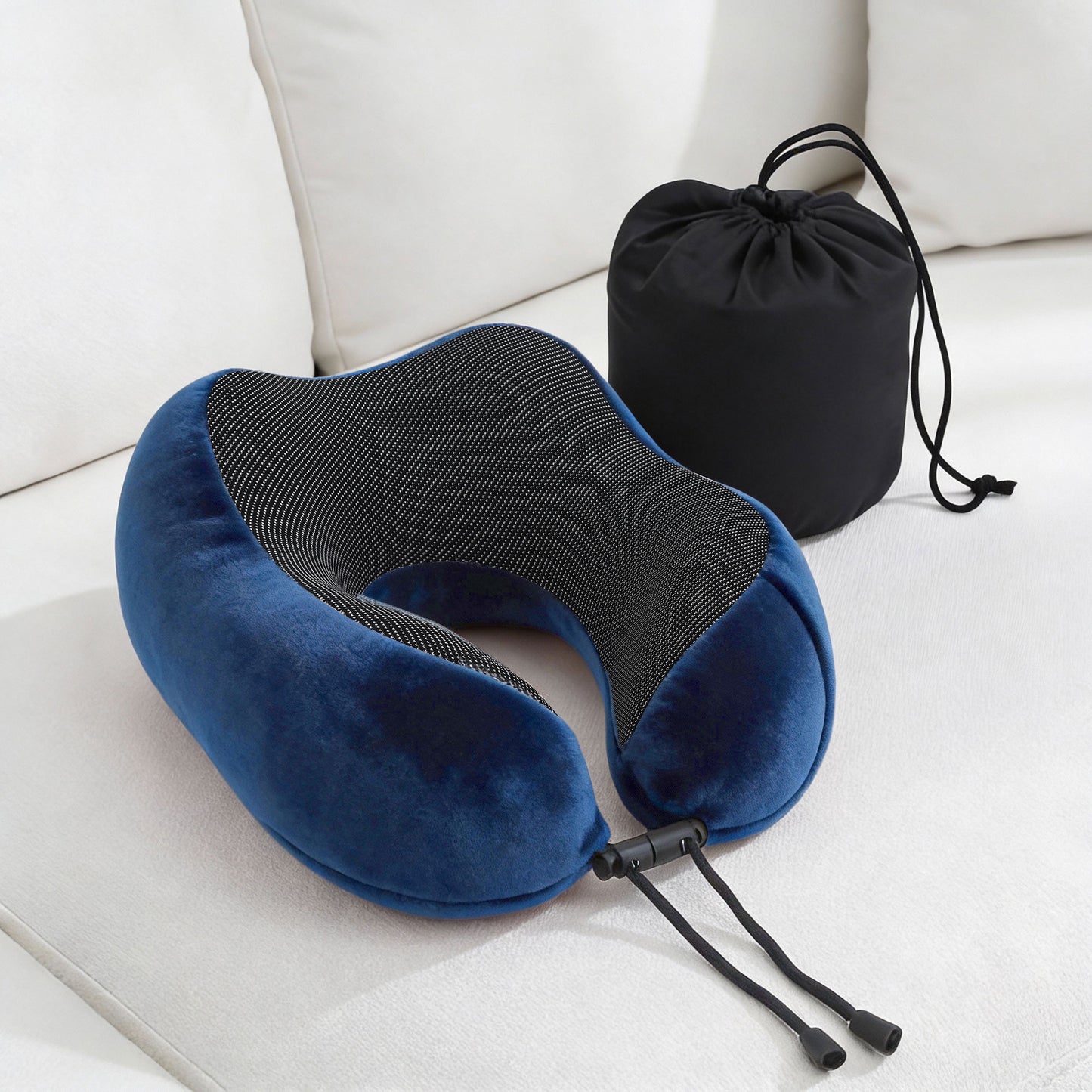 Wanderlite Travel Pillow for Airplanes Memory Foam Neck Pillows for Traveling, Soft & Washable Cover with Storage Bag, Portable Plane Accessories...