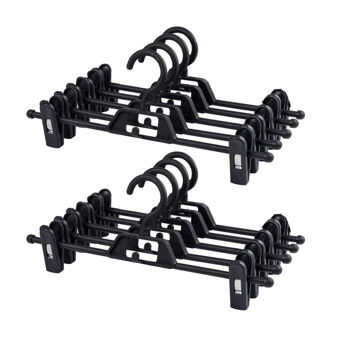 Seamless Household Retractable Pants Rack Buckle Clothes Clip Inner Hanger - Purple