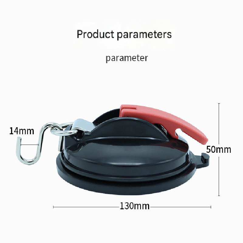 4 Pack Orange plate + black buckle Heavy Duty Suction Cup Anchors with S-Hooks for Car Side Awnings and Camping Tarps Multifunctional Tie Down...