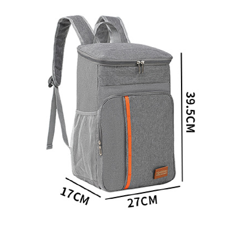 Black Large Capacity Insulated Cooler Backpack 20.5L Leakproof Thermal Lunch Bag Waterproof Soft Sided Cooling Rucksack for Camping Picnic Beach &...