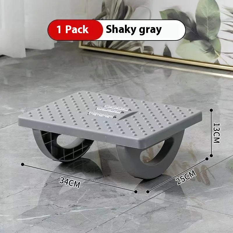 Ergonomic Under-Desk Foot Rest with Massage Rollers – Portable Foot Stool for Home & Office