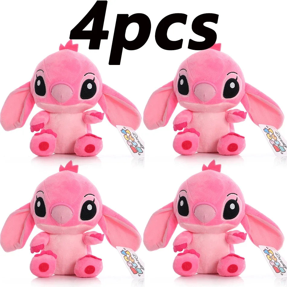 4/8inch Disney toy 12cm 20cm 25cm Stitch Stuffed Plush Models Cartoon Anime Plush Baby Toys Kawaii Kids Birthday Gift