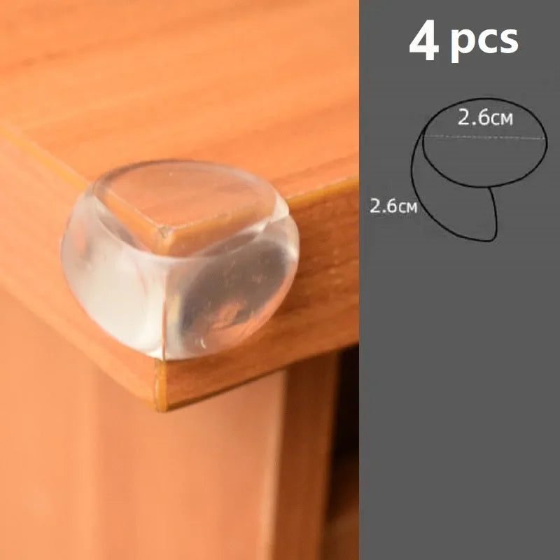 10PCS Transparent Anti Collision Angle PVC Pad Child Safety Corner Guard Baby Collision Proof Protector Table Corner
