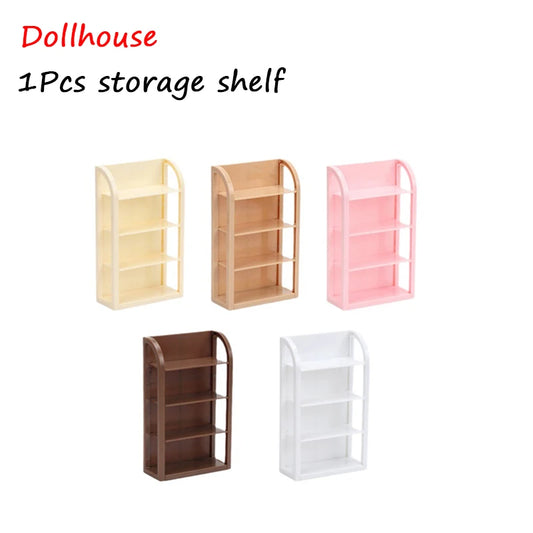 1Pcs 1:12 Dollhouse Miniature Storage Rack Bread Dinner Rack Empty Shelf Furniture Home Model Decor Toy Doll House Accessories