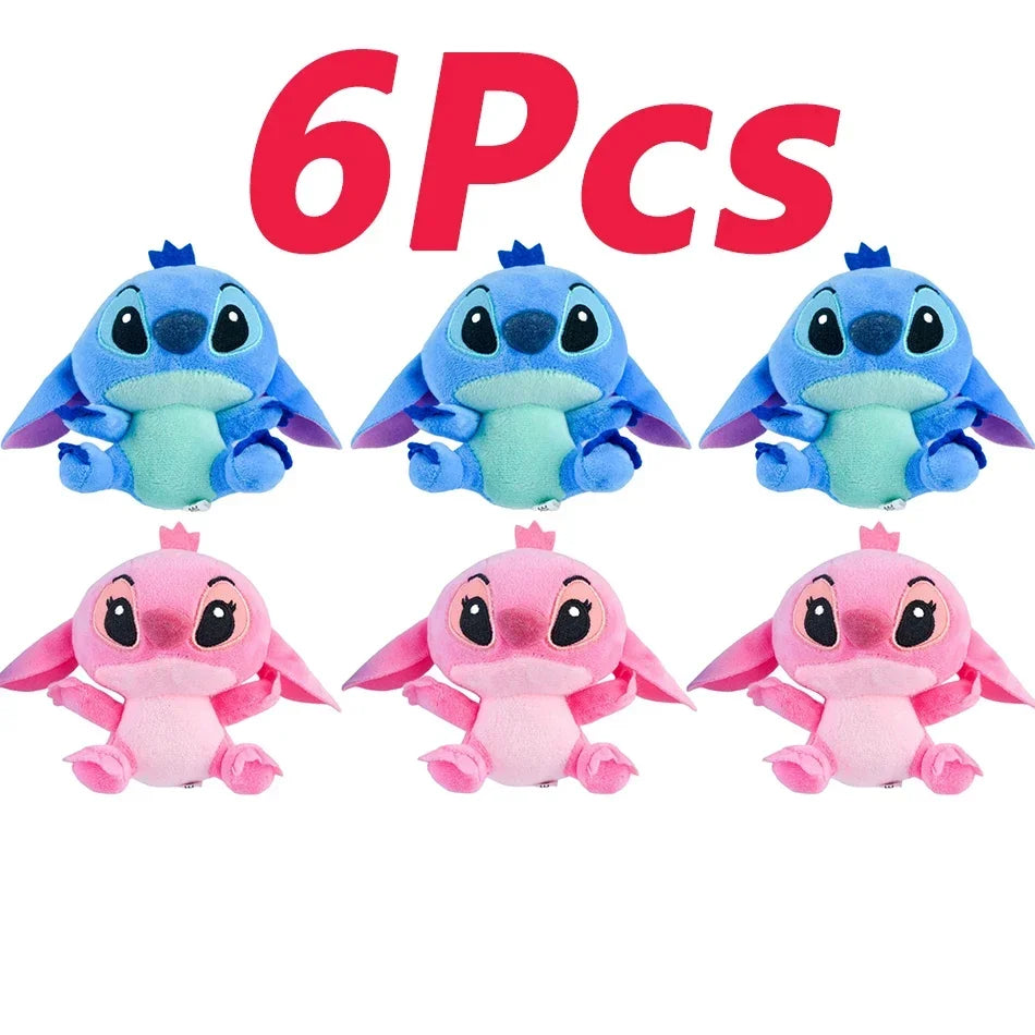 4/8inch Disney toy 12cm 20cm 25cm Stitch Stuffed Plush Models Cartoon Anime Plush Baby Toys Kawaii Kids Birthday Gift