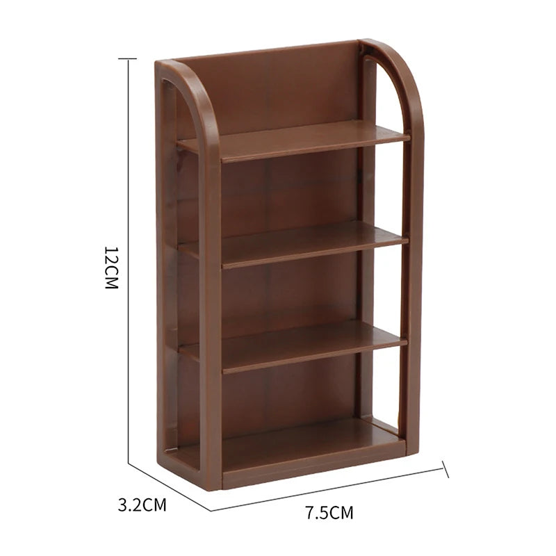 1Pcs 1:12 Dollhouse Miniature Storage Rack Bread Dinner Rack Empty Shelf Furniture Home Model Decor Toy Doll House Accessories