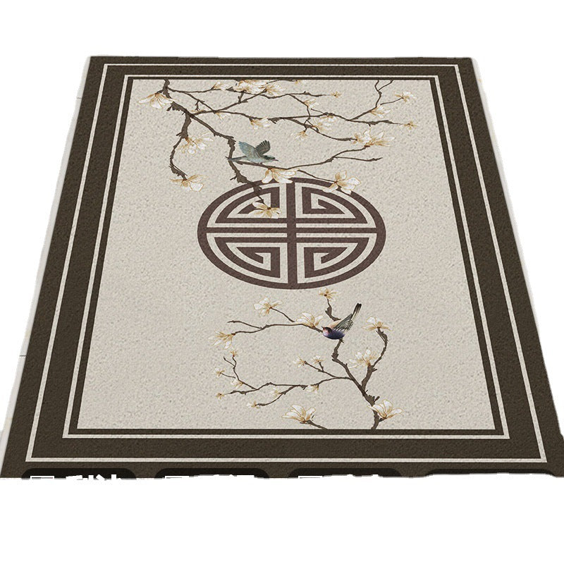 Chinese Style Silk Ring Foot Mat Door Mat Entrance Home