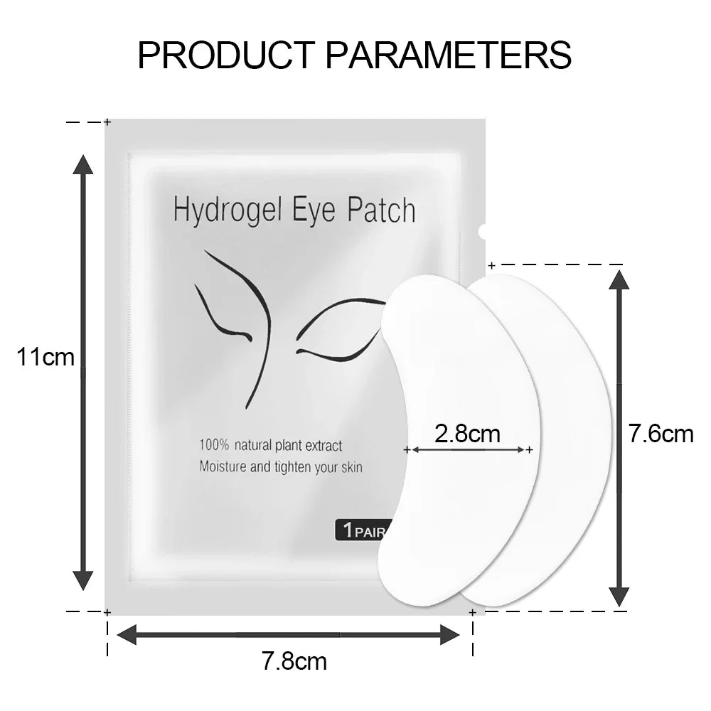 200/300/400 Pairs Hydrogel Eyelash Patches for Extension Lash Lift Makeup Under Gel Eye Patches Pads Eyelash Extension Patch