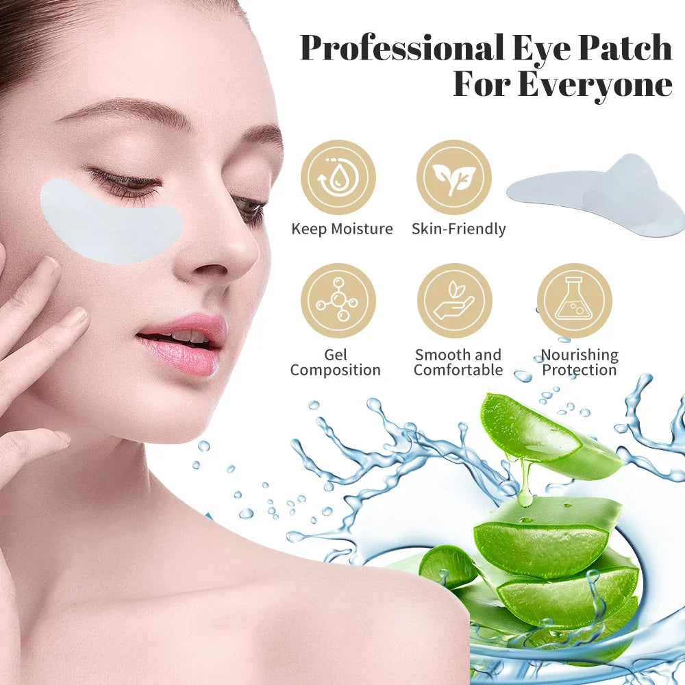 200/300/400 Pairs Hydrogel Eyelash Patches for Extension Lash Lift Makeup Under Gel Eye Patches Pads Eyelash Extension Patch