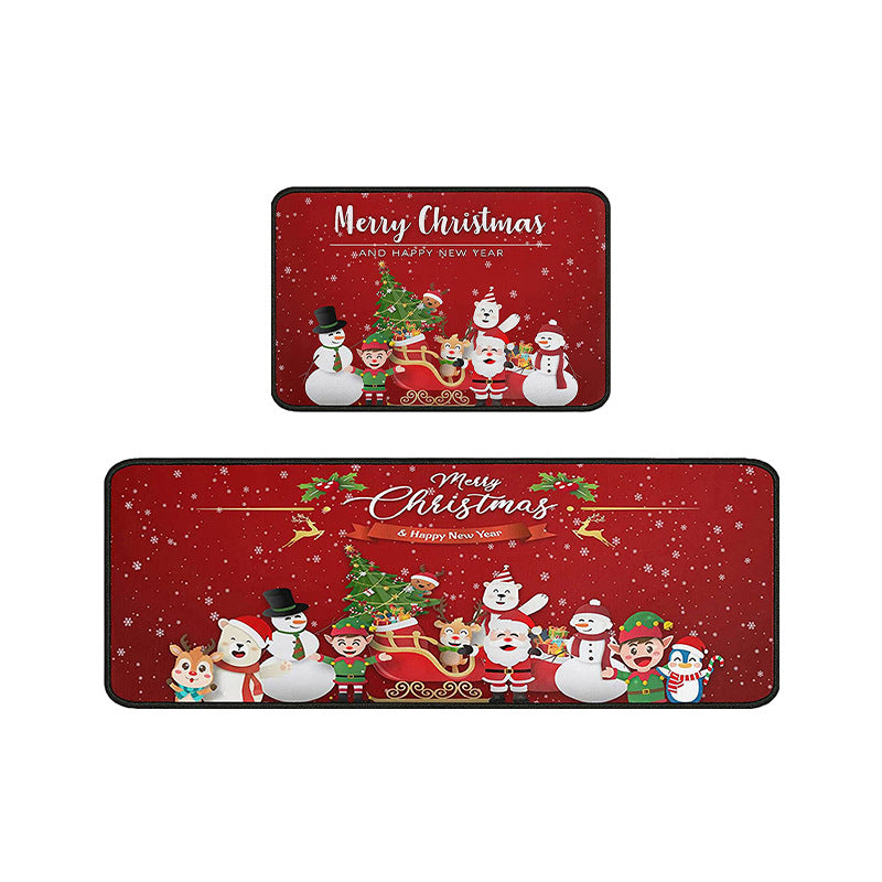 Festive Christmas Decorative Door Mat Doorway Foot Mat