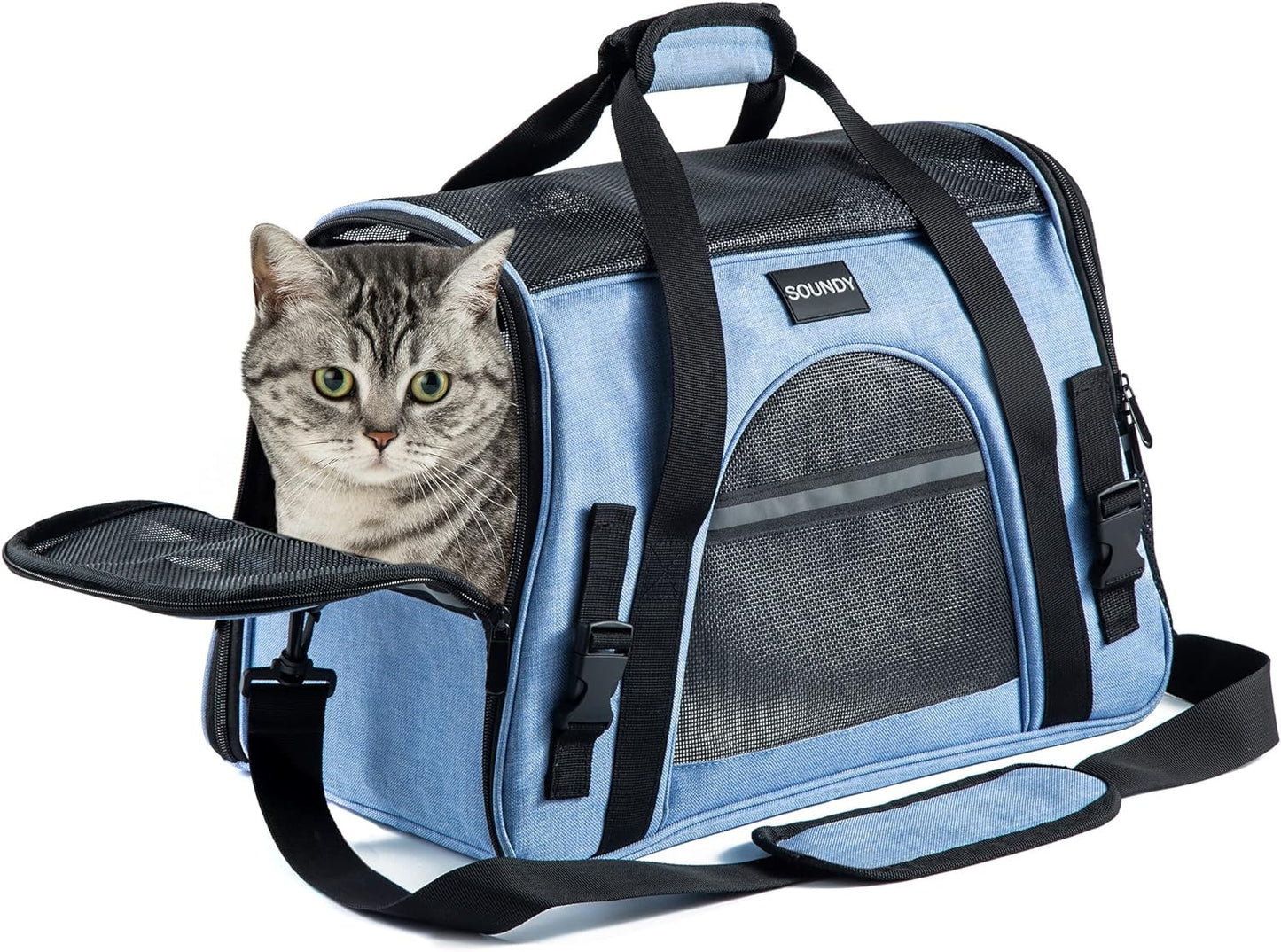 Cat Carrier Airline Approved Puppy Dog Carriers Pet Carrier for Small Medium Dogs Small Pet Carrier Foldable Small Dog Carrier