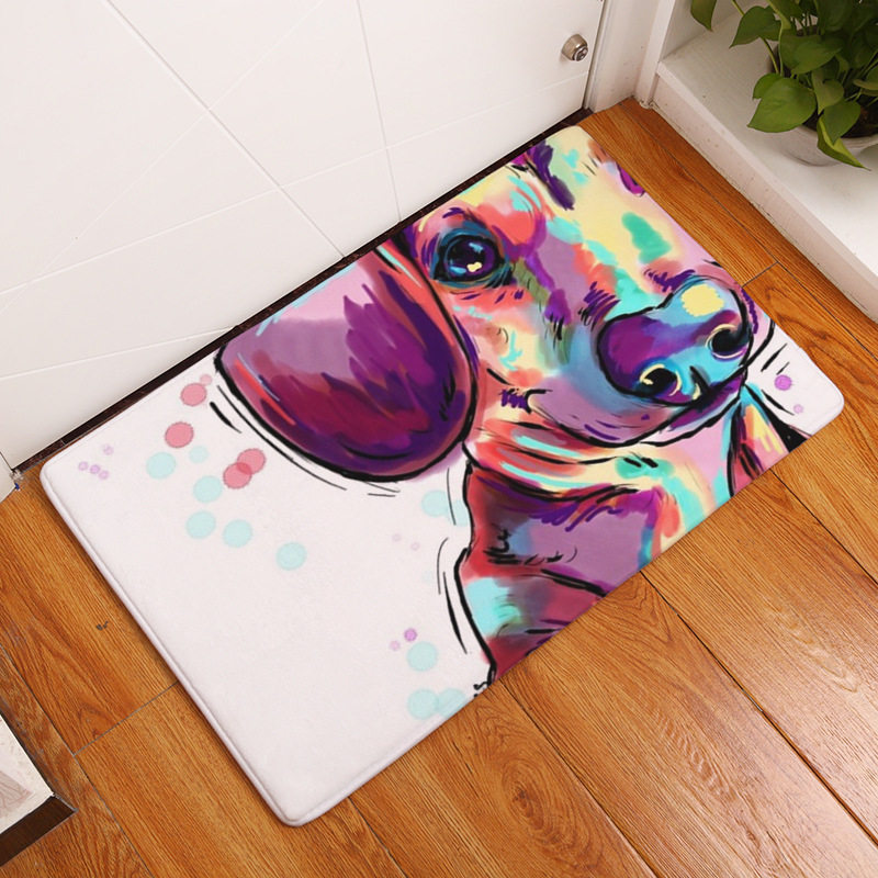 Big Face Dog Printing Mat Door Mat Digital Printing Foot Pad