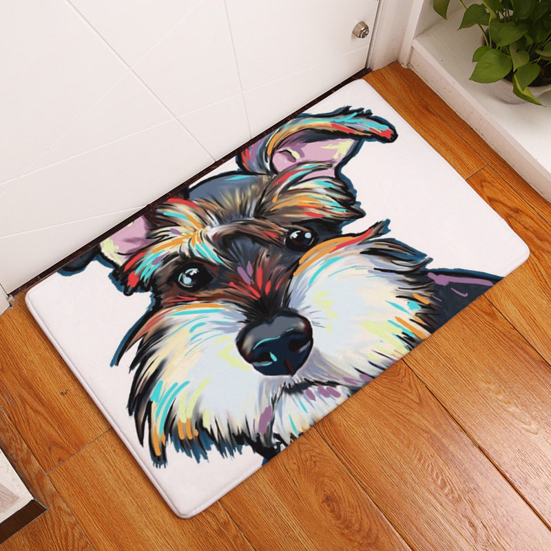 Big Face Dog Printing Mat Door Mat Digital Printing Foot Pad