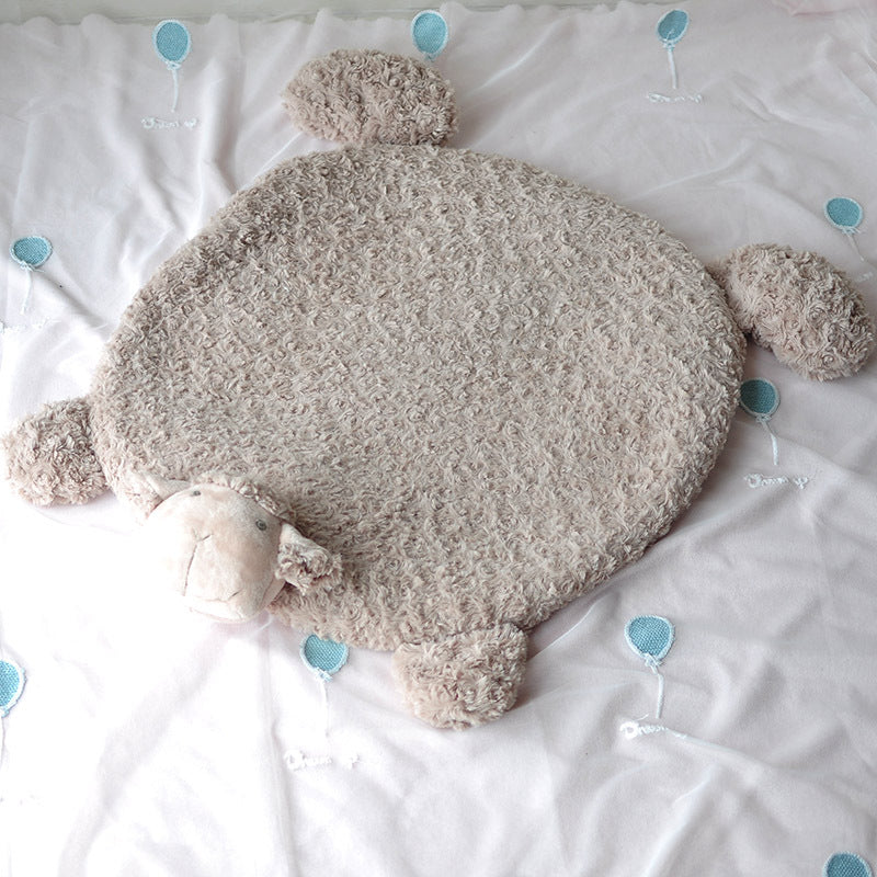 Cartoon Warm Sheep Foot Mat Pet Mat Bay Window Plush Floor Mat