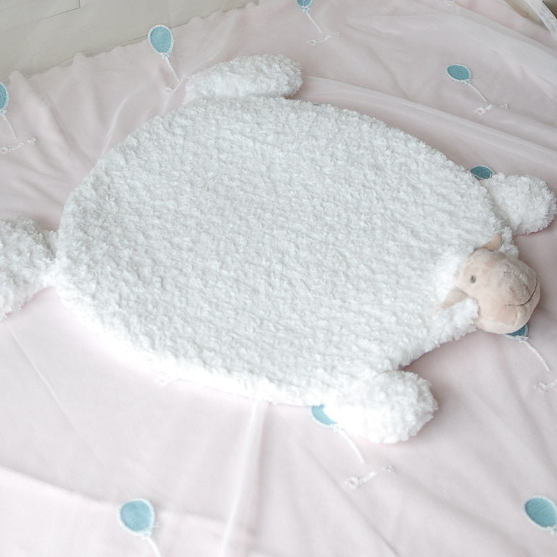 Cartoon Warm Sheep Foot Mat Pet Mat Bay Window Plush Floor Mat