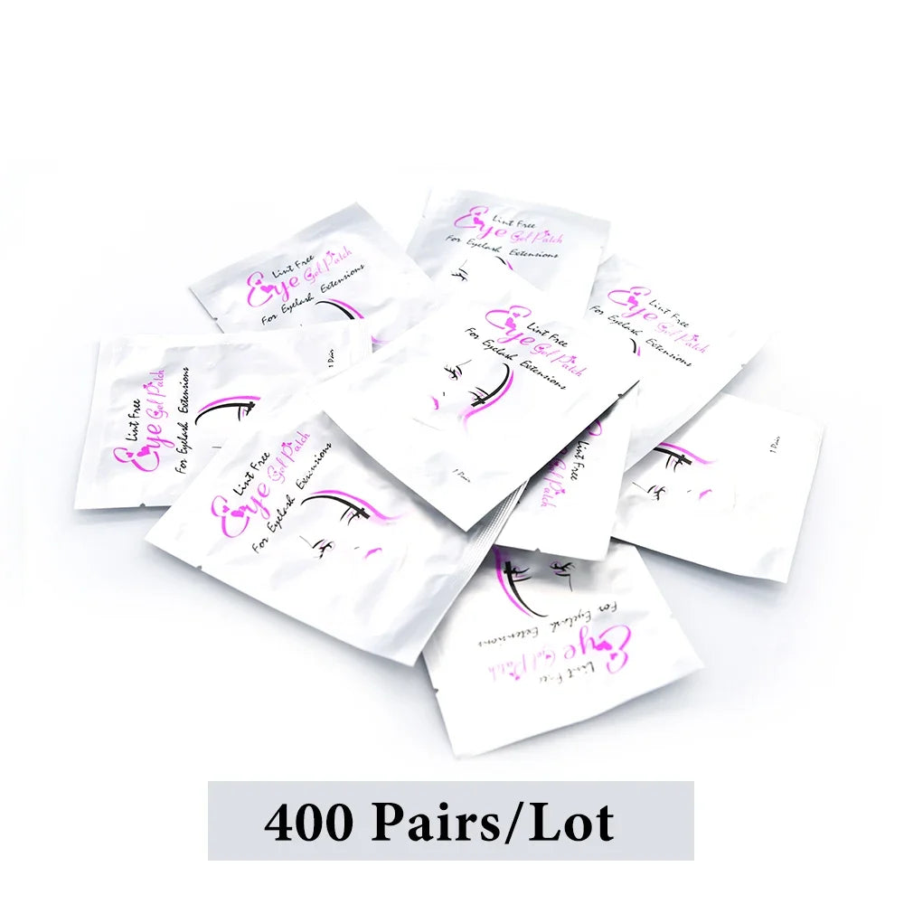 200/300/400 Pairs Hydrogel Eyelash Patches for Extension Lash Lift Makeup Under Gel Eye Patches Pads Eyelash Extension Patch