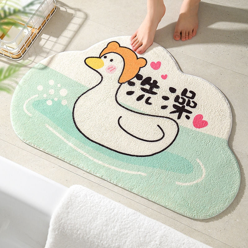 Cake Velvet Shaped Cute Absorbent Foot Mat