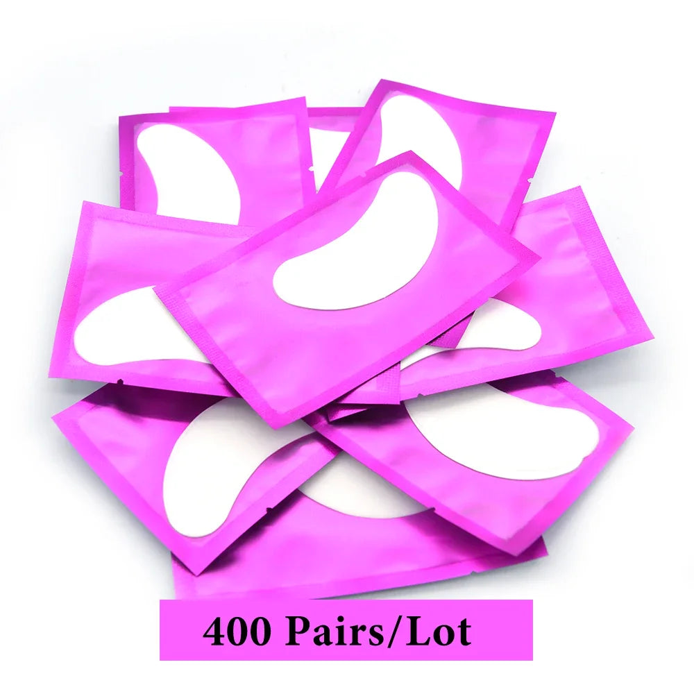 200/300/400 Pairs Hydrogel Eyelash Patches for Extension Lash Lift Makeup Under Gel Eye Patches Pads Eyelash Extension Patch
