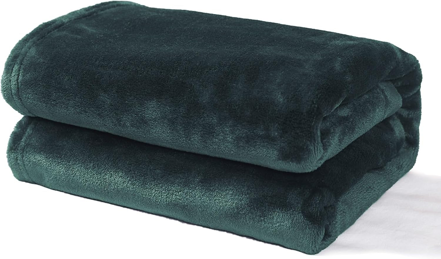 Fleece Throw Blanket for Couch, Super Soft and Warm Blankets, Forest Green Throw All Season Use, Cozy, Plush, Lightweight, 40X50 Inches