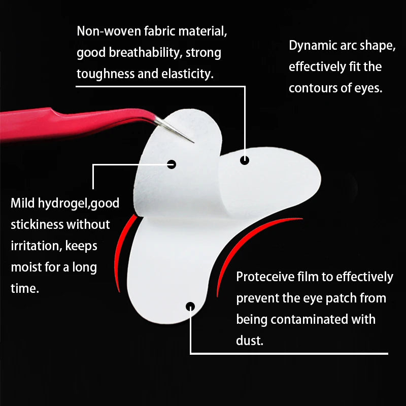 500 Pairs Wholesale Eyelash Extension Supplies Paper Patches Grafted Eye Stickers Under Eye Pads Eye Tips Sticker Lash Eyepatch