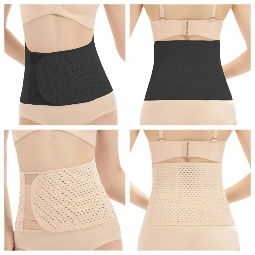 Fashion Thin Postpartum Body Shaper Belt Stickable Seamless Waist Trainer Breathable Belly Contracting Slimming Shapewear Lady