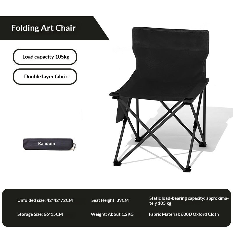 Outdoor Folding Table And Chairseat For Camping Backrests
