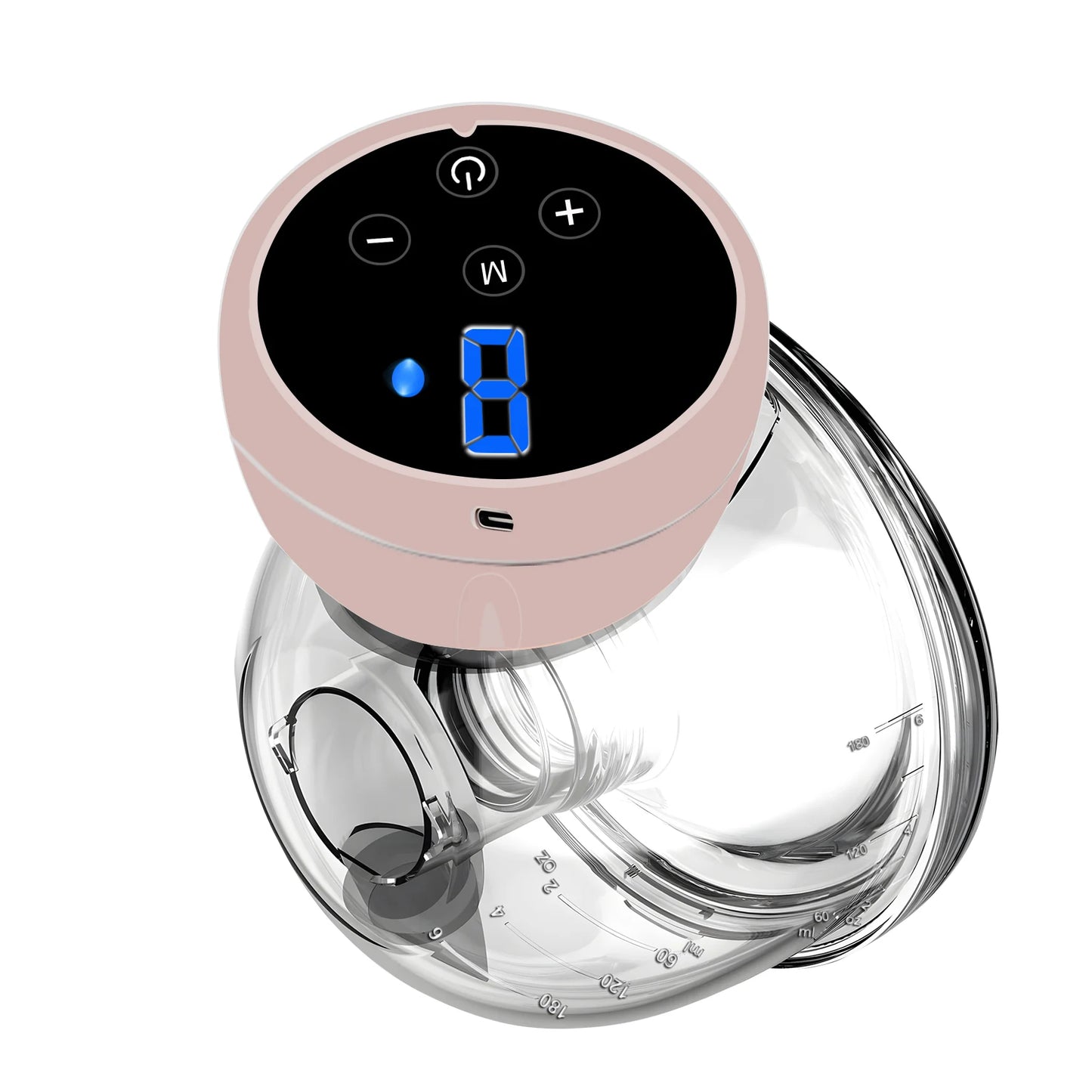 Wearable Electric Breast Pump Hands Free Smart Suction Milking Machine Wearable Silicone Portable Baby Breast Milk Breast Pump