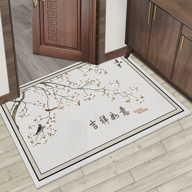 Chinese Style Silk Ring Foot Mat Door Mat Entrance Home