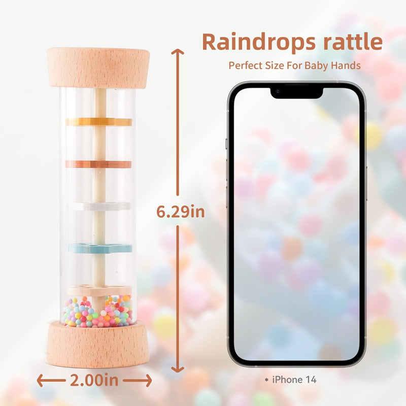 Rain Sound Simulation Rainbow Hourglass White Noise Baby Comfort Maracas