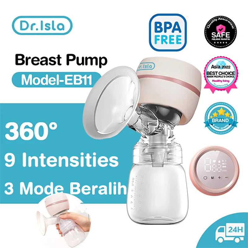 Electric Breast Pump Intelligent Integrated High Suction Breast Pump Breast Milk Postpartum Fortable Painless and Silent Breast