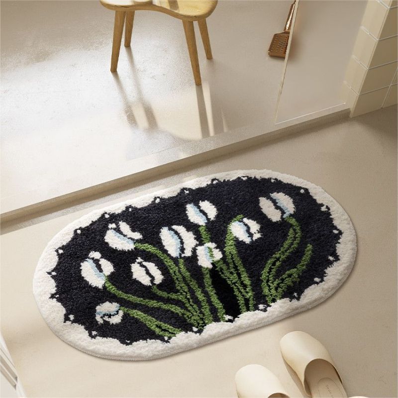 Fashion Personality Bedside Household Foot Mat