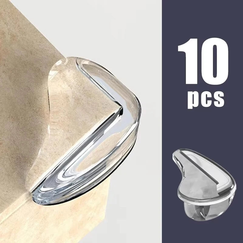 10PCS Transparent Anti Collision Angle PVC Pad Child Safety Corner Guard Baby Collision Proof Protector Table Corner