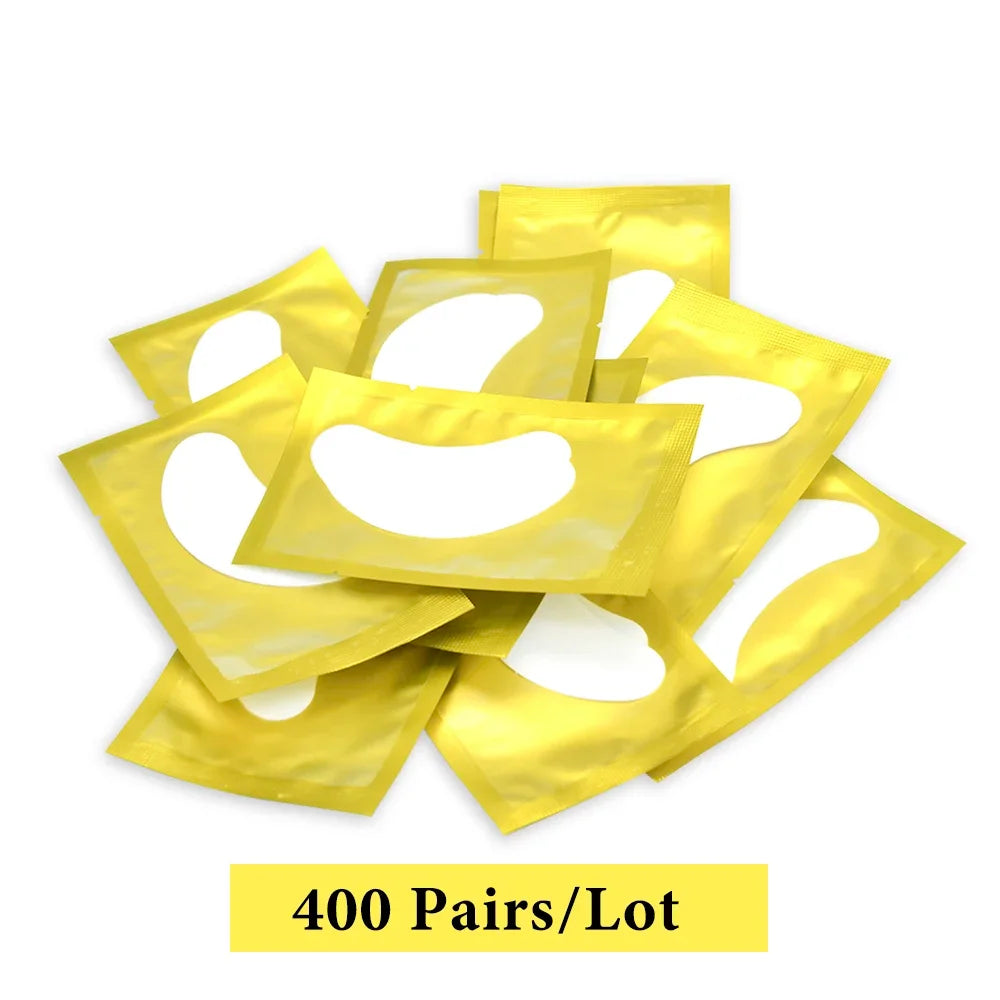 200/300/400 Pairs Hydrogel Eyelash Patches for Extension Lash Lift Makeup Under Gel Eye Patches Pads Eyelash Extension Patch