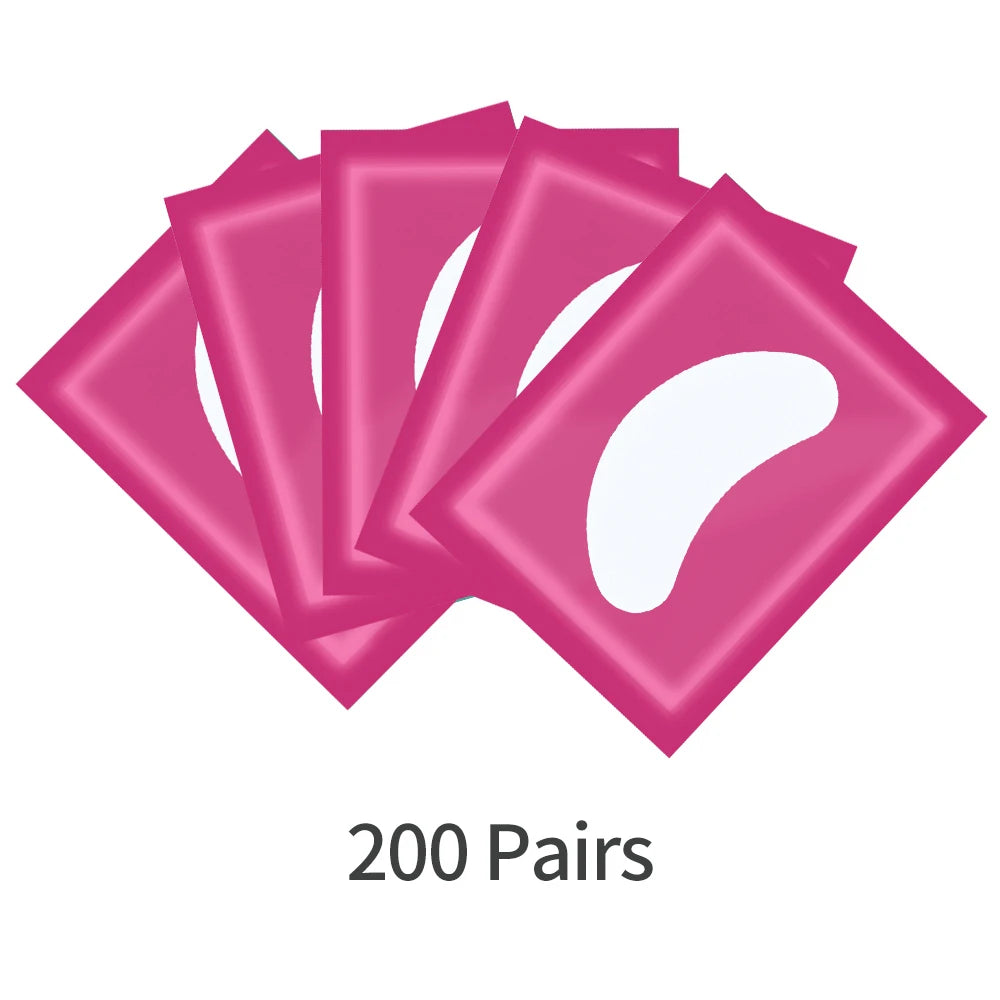 200/300/400 Pairs Hydrogel Eyelash Patches for Extension Lash Lift Makeup Under Gel Eye Patches Pads Eyelash Extension Patch