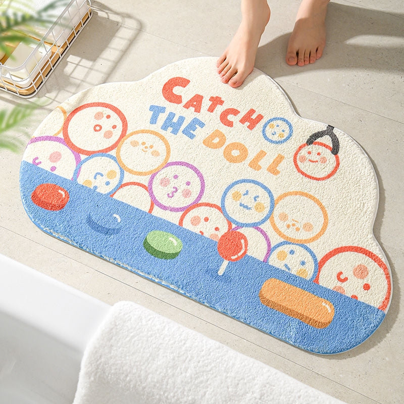 Cake Velvet Shaped Cute Absorbent Foot Mat
