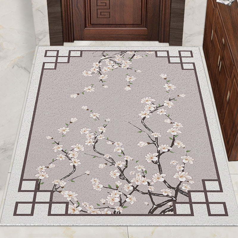 Chinese Style Silk Ring Foot Mat Door Mat Entrance Home