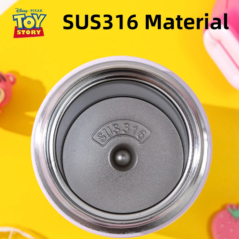 Disney Stitch Children's Water Bottle for School Use 316 Stainless Steel Insulated Cup with Dual-Drink Lid Water Flask with Cup