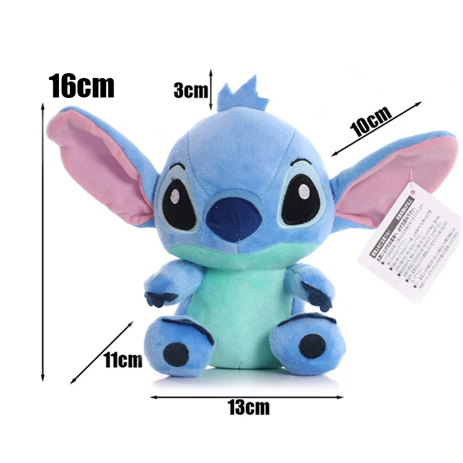 4/8inch Disney toy 12cm 20cm 25cm Stitch Stuffed Plush Models Cartoon Anime Plush Baby Toys Kawaii Kids Birthday Gift