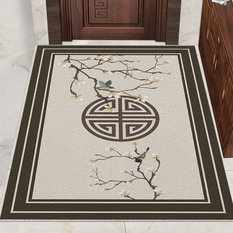 Chinese Style Silk Ring Foot Mat Door Mat Entrance Home