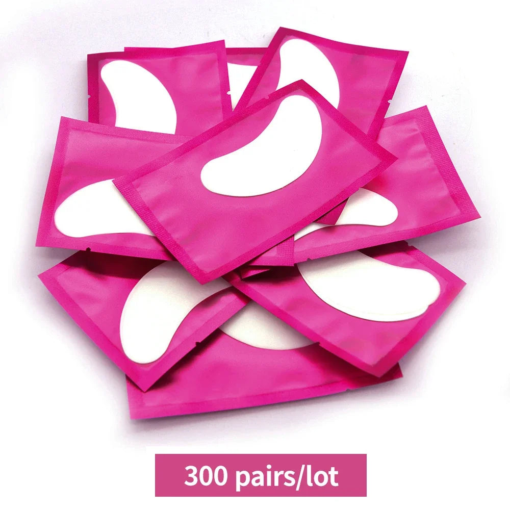 200/300/400 Pairs Hydrogel Eyelash Patches for Extension Lash Lift Makeup Under Gel Eye Patches Pads Eyelash Extension Patch