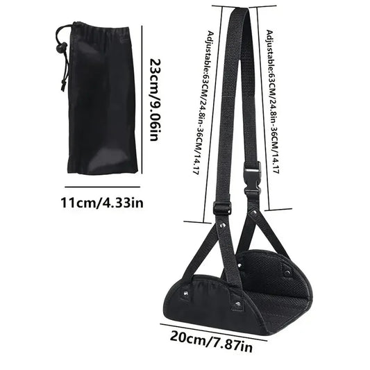Portable Foot Mat - Adjustable Strap Office Resting Foot Mat Foot Hammock Foot Mat Lazy Man Magic Travel Magic Travel Airplane