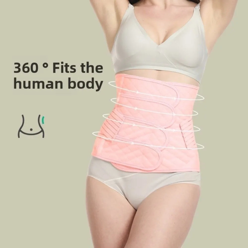 Fashion Seamless Postpartum Body Shaper Tummy Control Solid Color Waist Trainer Thin Elastic Women Girdle Belt All Seasons