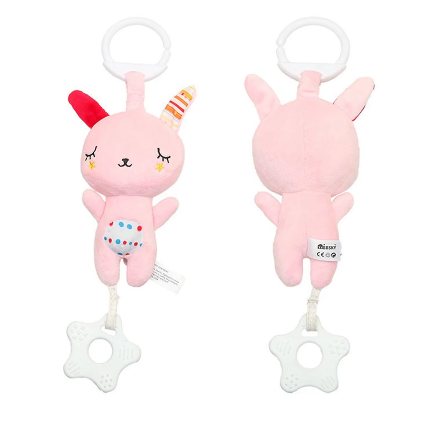 9 Styles to Choose from Baby Stroller Hanging Bell Plush Baby Colourful Label Bed Bell Toy Cartoon Multifunction